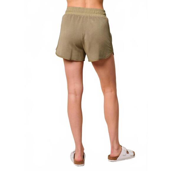 NEW STATESIDE softest fleece dolphin short in bay leaf